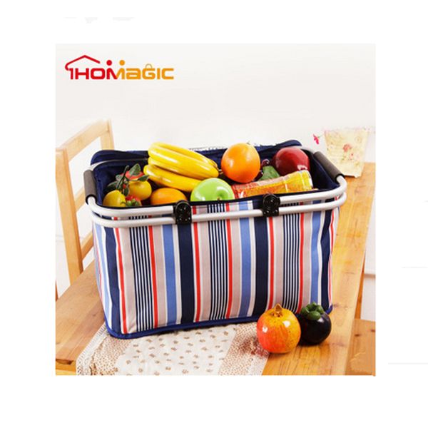 

outdoor camping picnic bag folding aluminum alloy picnic basket