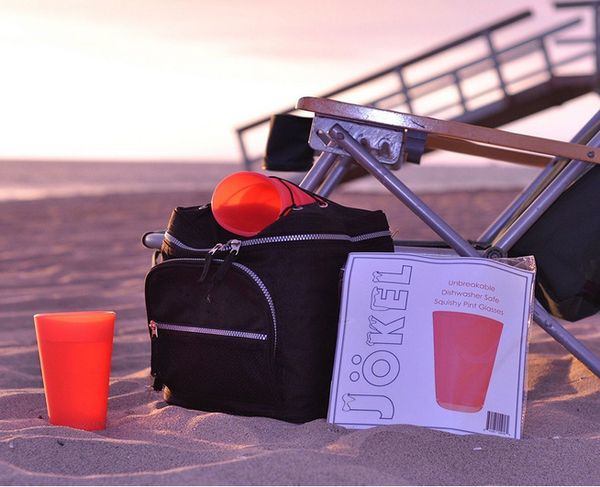 

370ml ilicone pint gla e rubber wine gla e foldable beer cup unbreakable tumbler cy