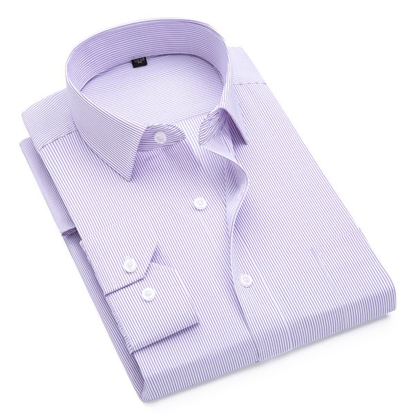 

2017 new fashion men's long sleeve striped cotton dress shirt male business office slim-fit buttoned down shirts for men, White;black