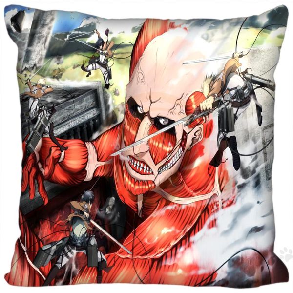 

h+p#54 new custom pillowcase attack on titan#1 soft multi-sized (duplex print) pillow cover zippered sq01003@h054