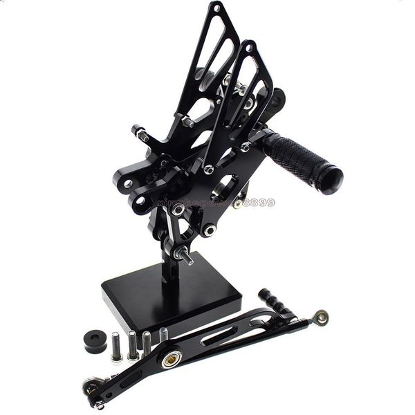

cnc rearset ноги колышки задний комплект подножки полностью регулируемая подножки для yamaha yzf r6 2006-2014