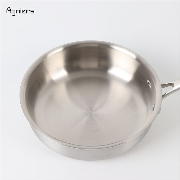 

экологию кухонная посуда agniers 20см мульти -ply плакированный нержавеющей -стального 8 -дюймовый покрытый глубокий сотейник с крышкой