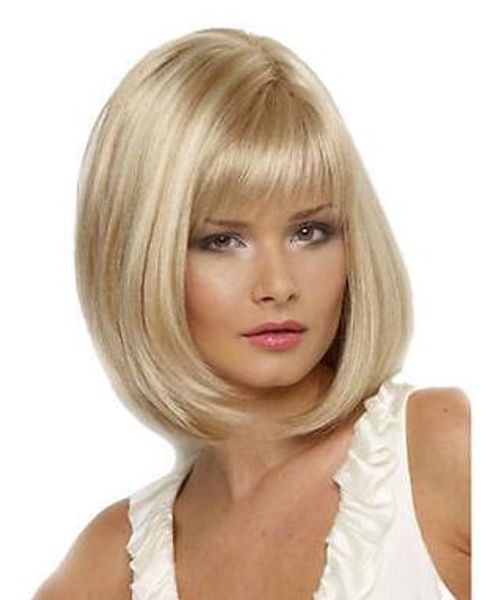 

fashion style wig new charm women's medium long mix blonde wavy hair, Black;brown