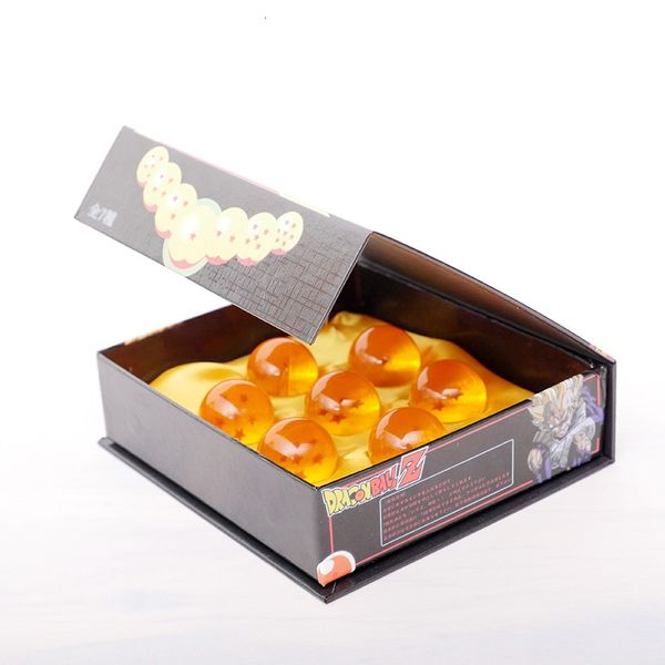 

wholesale -brand new animation dragonball 7 stars crystal glass ball set of 7pcs with gift box dragon ball z son goku 4.2cm