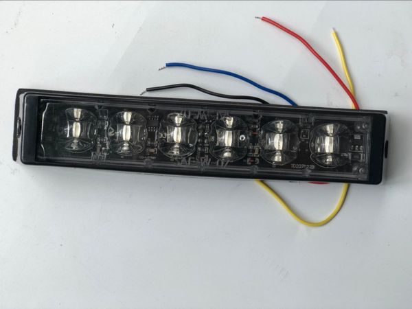 

bright 6*3w led car surface mounting warning light,emergency lights,police strobe light,2pcs/1lot,waterproof ip67