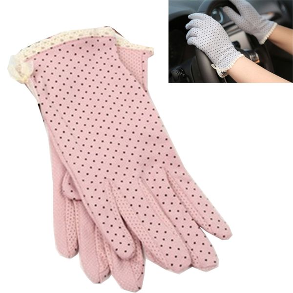 

noenname_ 1pair using in spring and summer female gloves short cotton sunscreen thin women summer gloves, Blue;gray