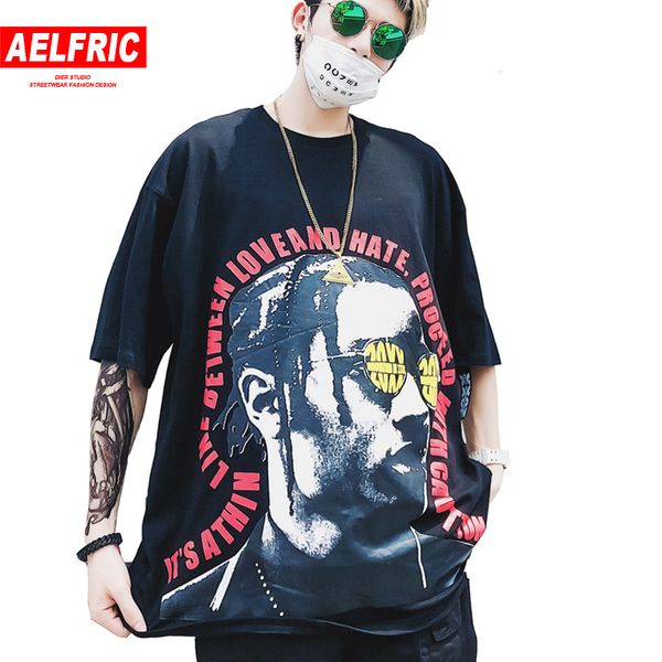 

aelfric t shirt 3d character hip hop rock t-shirts 2018 harajuku fashion casual short sleeve tee shirt oversized streetwear zy27, White;black