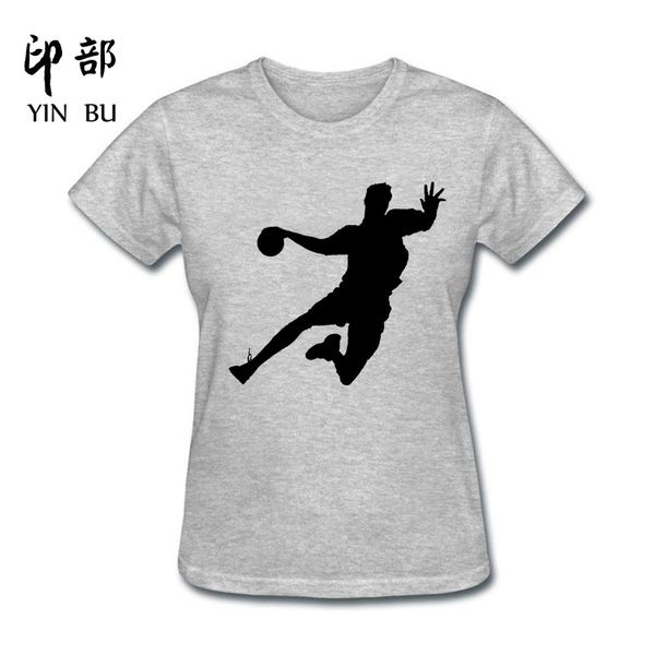 

new design fashion funny novelty handball t shirt cotton funny t shirt women, White