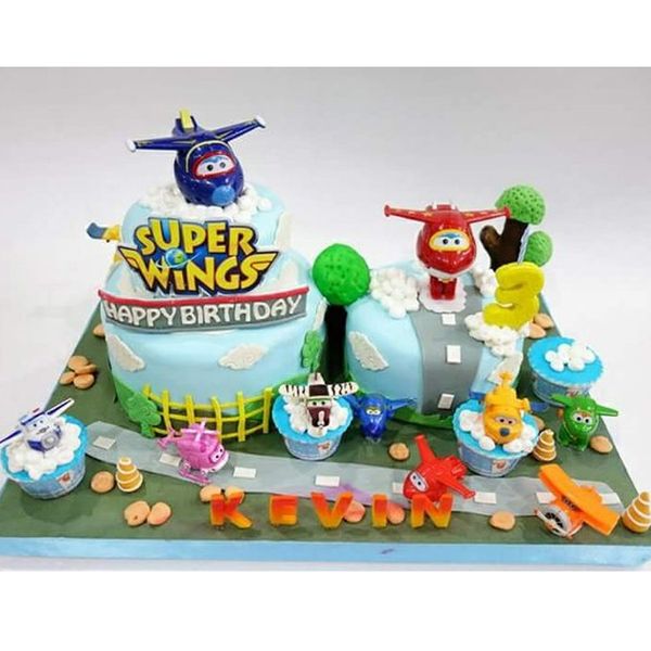 2019 super wings toys cake topper wings shape cake tool birthday supplies party decorations kids cake topper cake decoration tools from hibooth tool birthday party