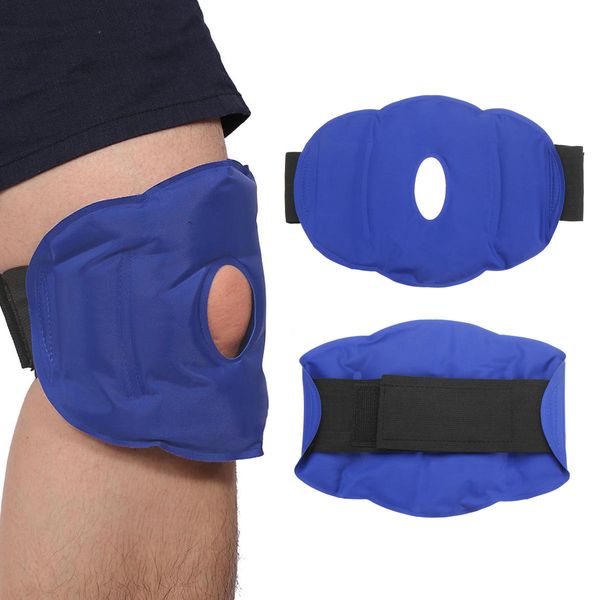 

ice cold compress therapy gel pack wrap for knee/calf/shin/arm knee pad outdoor knee care, Black;gray