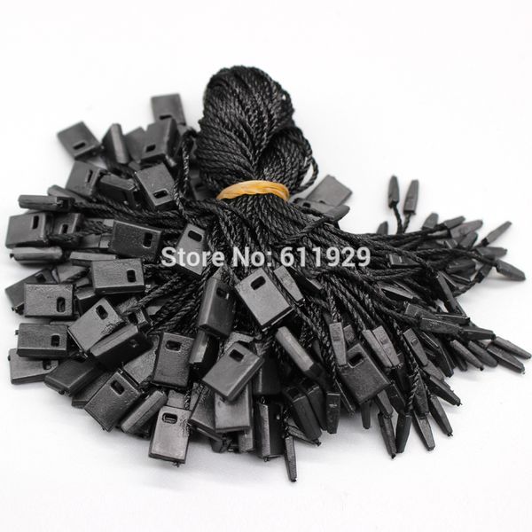 

tag sling/exquisite clothing string buckle/string seal/tag cords/garment bag hang tag sling/line 1000 pcs a lot, Black;white