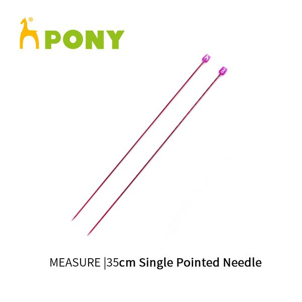 

1 piece measure 35 cm single pointed knitting needles, Black
