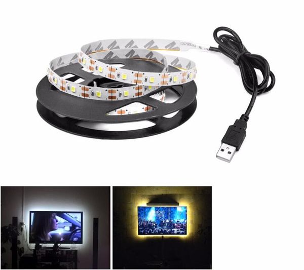 5v Usb Power Led Strip Light Rgb 2835 3528 Smd Hdtv Tv Desktop Pc