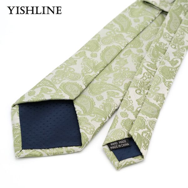 

xt009 corbatas necktie 8cm mens tie 100% silk jacquard woven light green paisley neck ties for men formal business wedding party, Black;blue