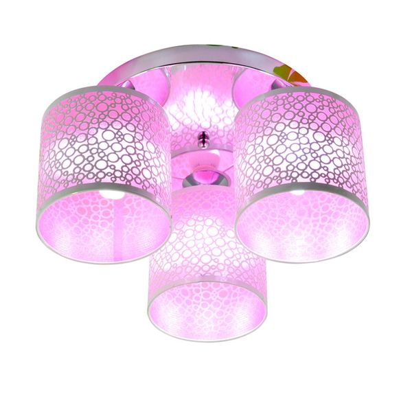 2019 Oovov Modern Iron Circle Bedroom Ceiling Light Pink White Yellow Orange Kid S Room Study Room Dining Room Ceiling Lamp Fixtures From Oovov