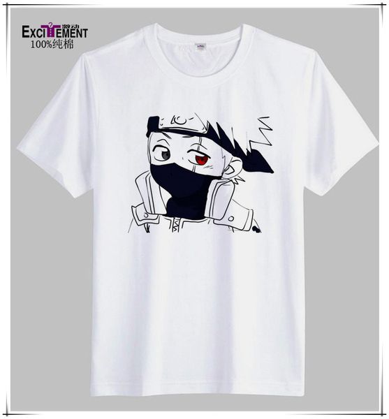 

Новый Kakashi NARUTO Футболка Мужская Футболка с Печатным Рисунком 100% Хлопок С Коротким