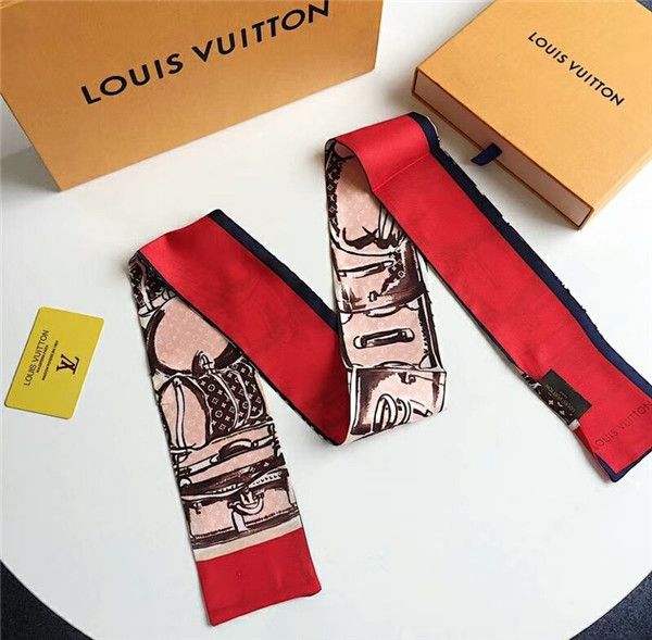 

Fashionable youth color new silk small woman fashion scarf hair wrap hand tie multi-function hand scarf.