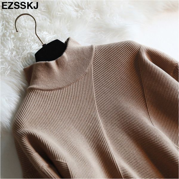 

autumn winter women thick pullovers sweater knitted casual jumper chic loose big turtleneck warm female oversized sweaters, White;black