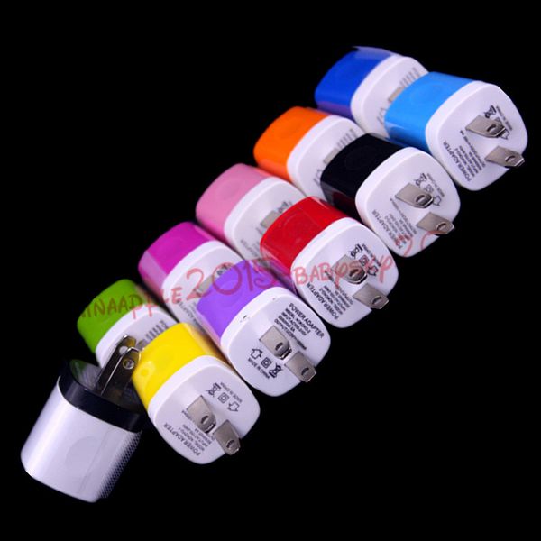 

зарядное устройство 5v 1000mah 1a сша ac дома стены зарядное устройство адаптер питания для iphone 5 6 7 для samsung galaxy примечание 2 4 s