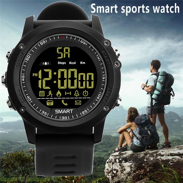 

new fashion digital watch with step counting sports distance remote p sms reminder men women 50m waterproof smart watch, Slivery;brown