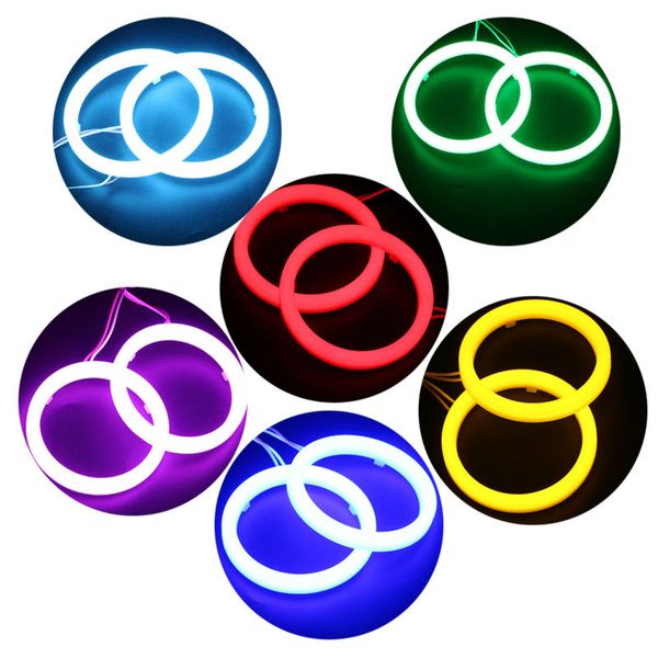 

1 пара авто гало кольца глаза ангела хлопок света 12в 24в фары 2835 smd мотоцикл 60мм 70мм 80мм 90мм 95мм 100мм 110мм 120мм