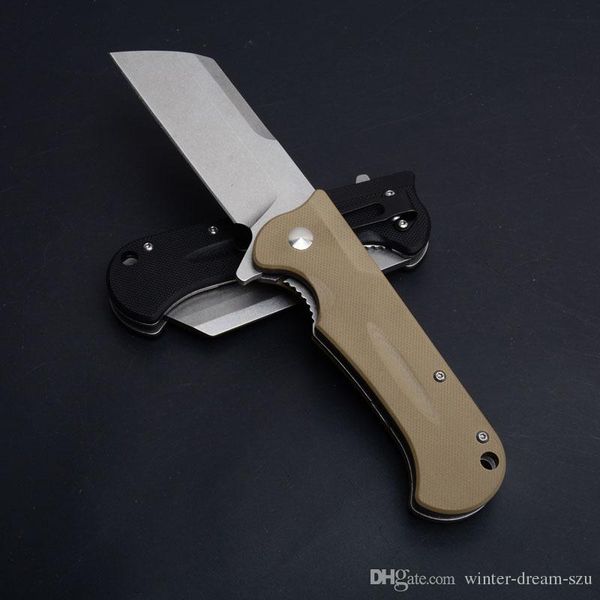 

Razor Folding Knife Folder 8CR15MOV 57HRC Blade Hunting Camping Hiking Fishing Knives 2 Styles G10 Handle Christmas Gift P471Q
