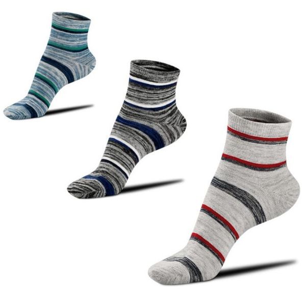

Mens Striped Cotton Socks FFashion 4 Colrors Ankle Socks 2018 Autumn Winter Breathable Knitted Sports Nethersocks