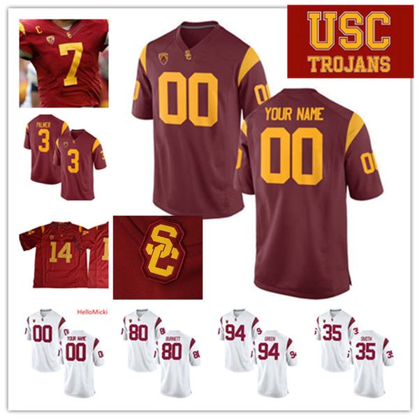 

Custom USC Trojans Football Jersey Ronald Jones II Carson Palmer Deontay Burnett Bruce Matthews Clay Matthews Mike Rozier USC Trojans Jersey