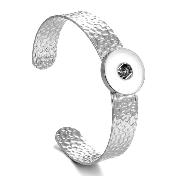 

noosa chunks simple 4styles silver color 18mm snap button charm bracelet for women men snap button jewelry, Golden;silver