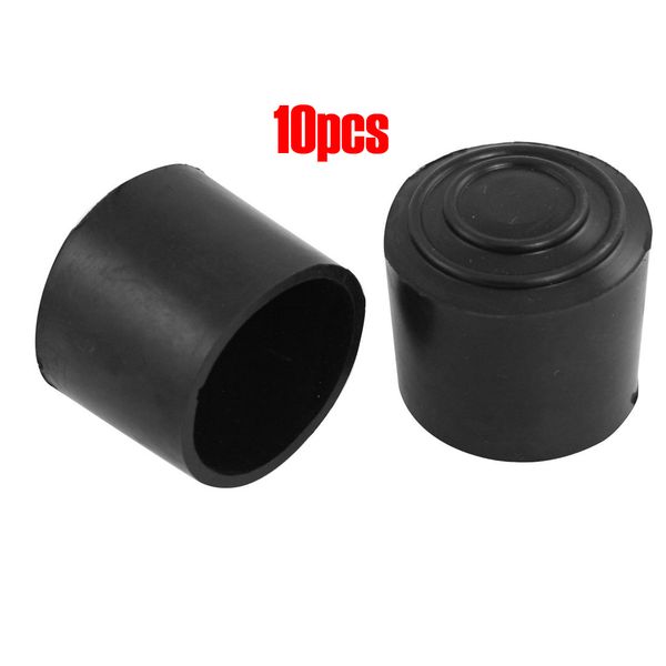 

cofa 10 pcs black cone shaped 32mm dia furniture table chair rubber foot pads