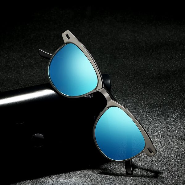 

aluminum magnesium men's sunglasses polarized men coating mirror glasses oculos male eyewear accessories for men, White;black