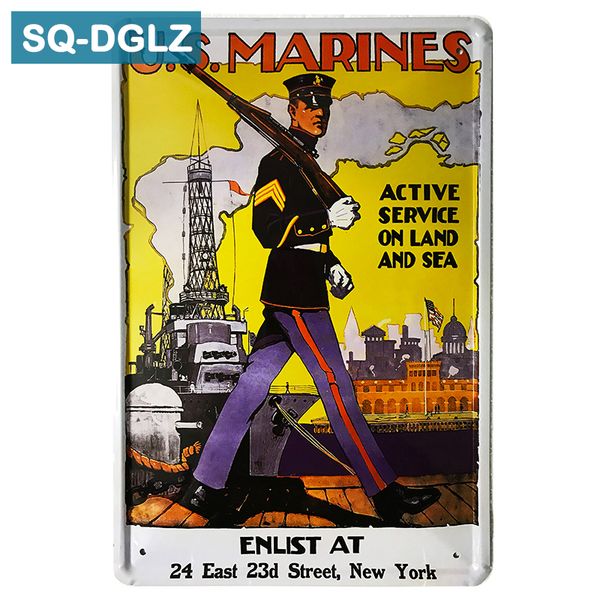 

sq-dglz]u.s marines poster metal sign retro store wall decor vintage metal crafts home decor painting plaques art poster