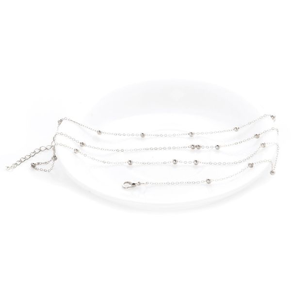 

new fashion elegant women bikini body chain waist gold belly beach harness necklace jewelry, Silver