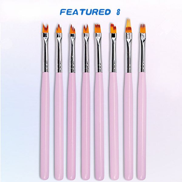 Acheter Gel Uv Brosse à Ongles Gel Vernis Peinture De Bâtiment Pétales Dessin Fleurs Gradient Dotting Nail Art Stylo Brosse Manucure Outils De 139