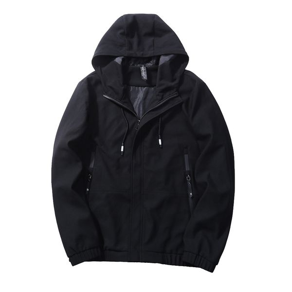 

мужчины сплошной цвет куртка 59, Black;brown