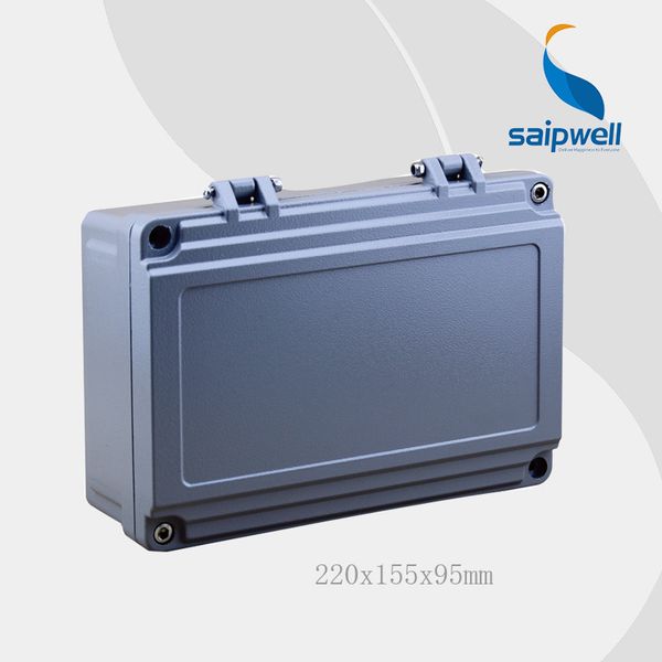 

2015 saipwell ip67 aluminium enclosure box electronic 220*155*95mm (with hinge) type sp-ag-fa14