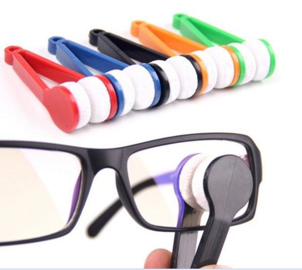 Эфирное Портативный мини микрофибры очки Солнцезащитные очки чистых красочные микрофибры очки чистого протрите Бесплатная доставка 640