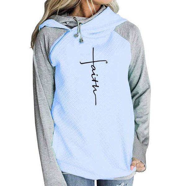 

2018 new fashion faith print shirt women t-shirt female long sleeve casual tshirt femme funny cute christmas gift japan, White