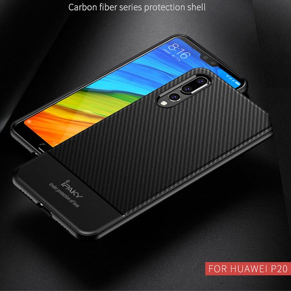 

Мягкие TPU силиконовые углеродного волокна Case для Huawei P20 Funda Cover Capa Caso Capas мешок Cas, дл