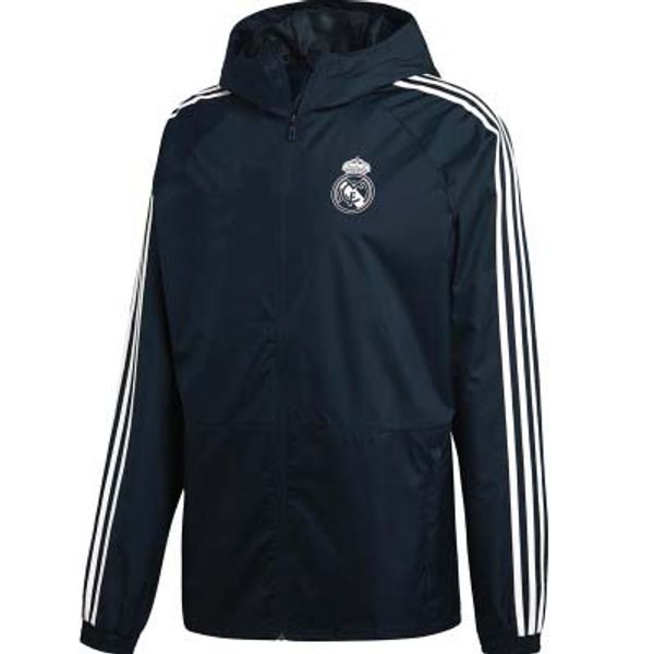 

18 19 real madrid bale windbreaker long sleeve jacket coat, Black