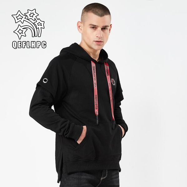 

spring autumn. men clothing. men's hoodies & sweatshirts. men's sweater. hat. a warm coat. men's coat. men wear. little thin, Black