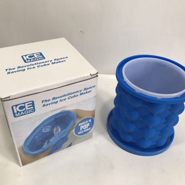 

silicone mold saving ice cube maker genie ice buckets e molds maker cuber maker mold travel kitchen tools party supply with retail box