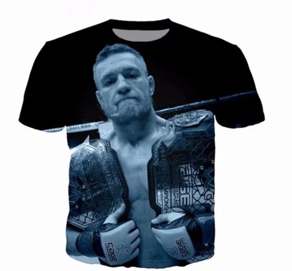 

star conor mcgregor women men new fashion summer funny 3d print crewneck casual t shirt tee q41, White;black