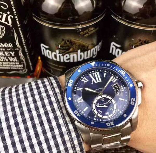 

2018 men fine top brand luxury mechanical watches fashion stainless steel watch sports self wind men wrist watch