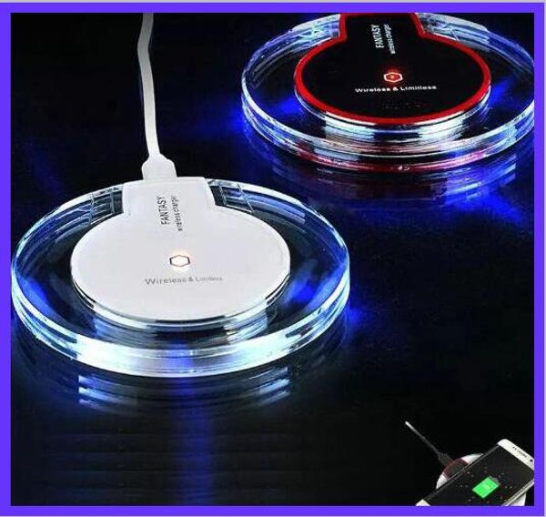 

qi wireless charger charging s6 edge s7 edge s8 plus iphone 8 x fantasy high efficiency pad with retail box dhl free