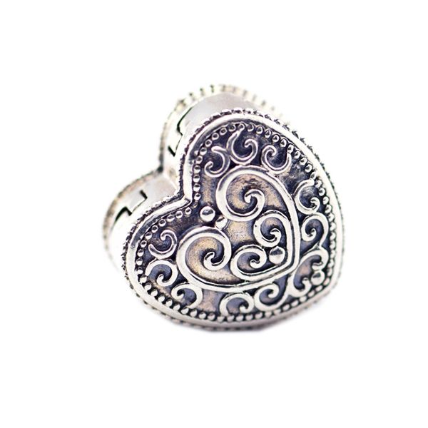 

2018 spring 925 sterling silver jewelry enchanted heart clip charms original beads fits women jewelry making pandora bracelets, Bronze;silver