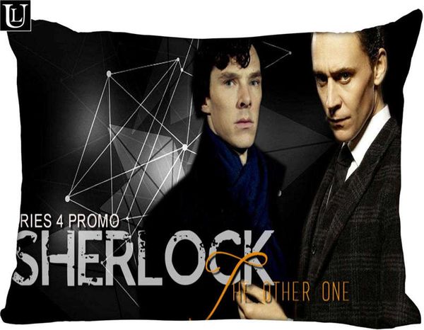 

custom sherlock rectangle pillow cover size 45x35cm (one side) print custom zipper polyester cotton pillowcase more size