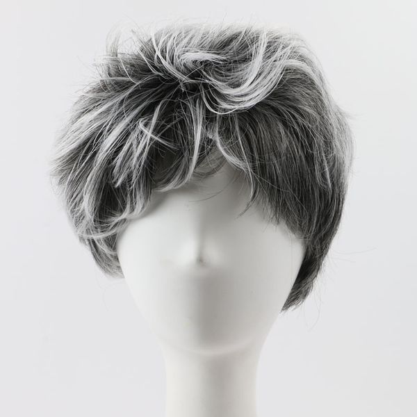 Mixed Color Ombre Wig Fashion Short Party Cosplay Synthetic Hair