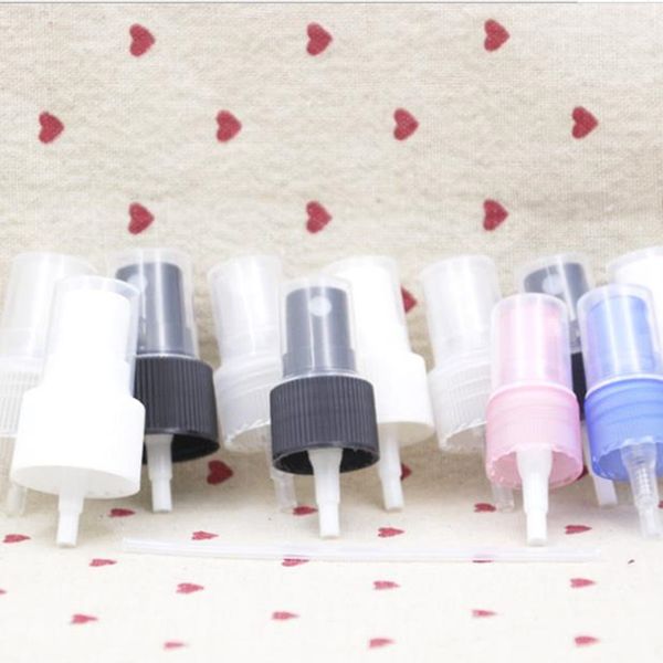 

18/20/24r plastic diy mist sprayer atomizer of cosmetic refillable bottle white/black/clear (spray pump) f1462