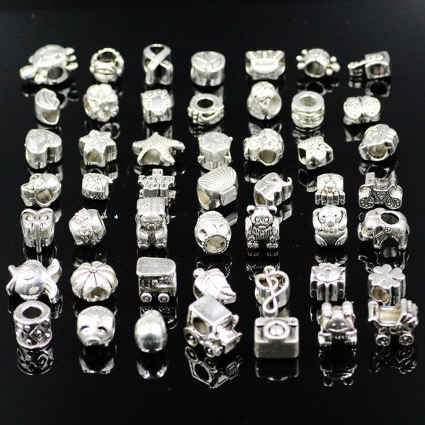 

Mix 29 tyle big hole loo e bead charm for pandora diy jewelry bracelet for european bracelet necklace d0165 1